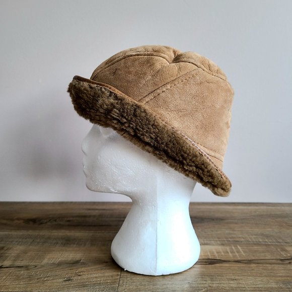 Homestead sheepskin products sheepskin real fur winter hat. - Picture 4 of 11